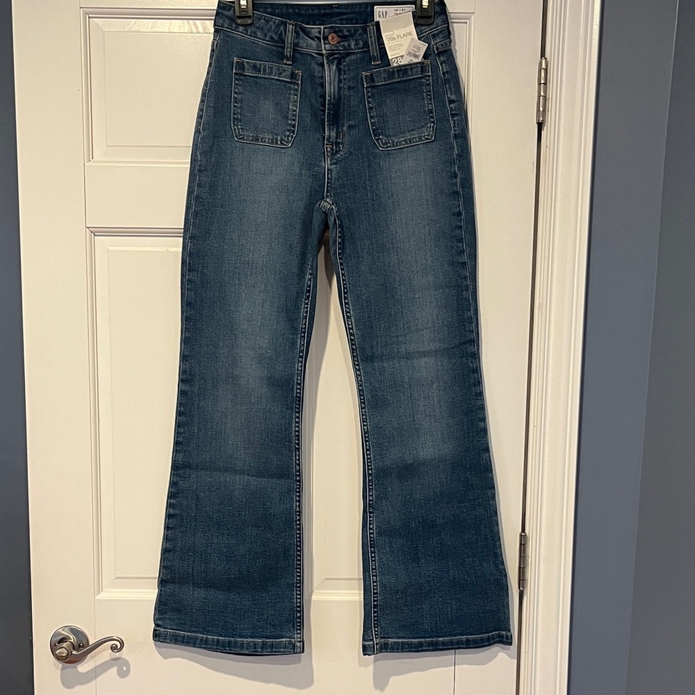 GAP Dark Blue Wide Leg Jeans